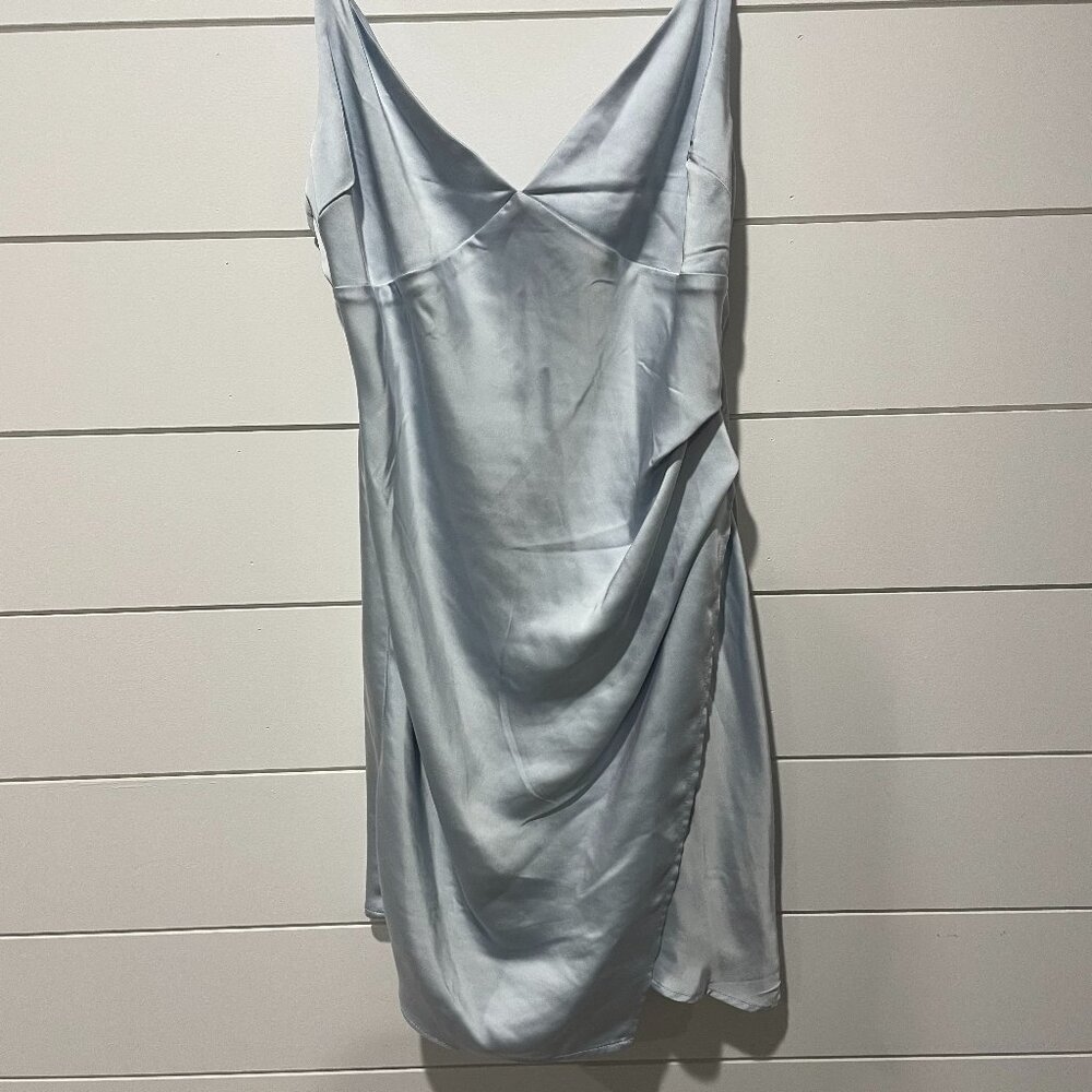 Alter'd State light blue satin dress